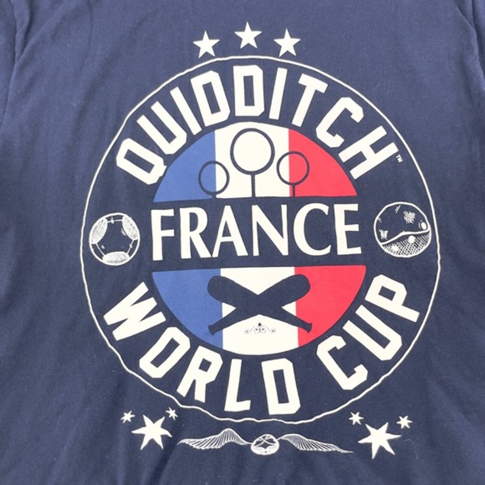 Harry Potter Quidditch France World Cup T-Shirt Men's Medium Navy Blue BoxLunch‎